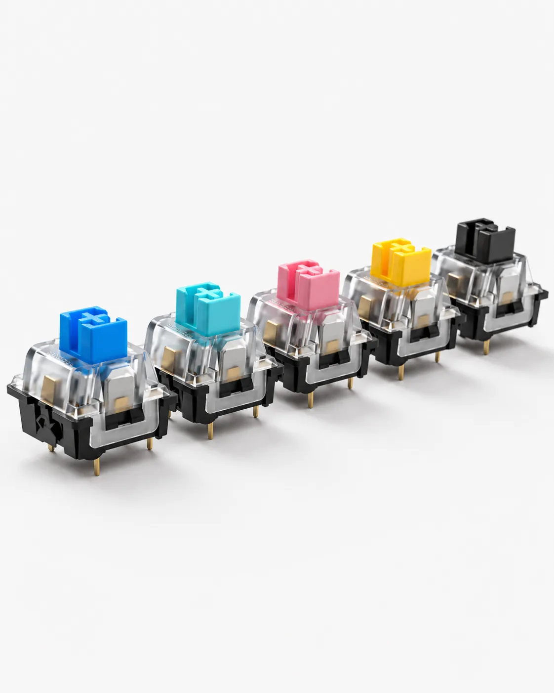 Useita Klikki-värimalleja eläinhahmoisilla näppäimillä