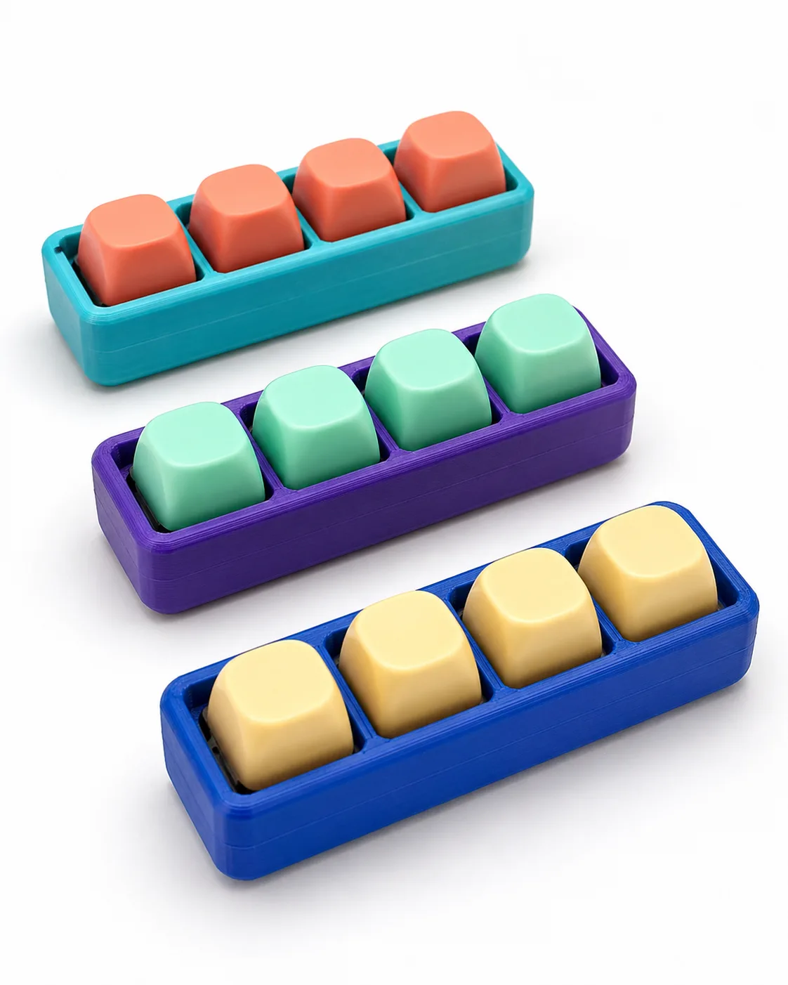 Klikki-tuotteen useita värivaihtoehtoja